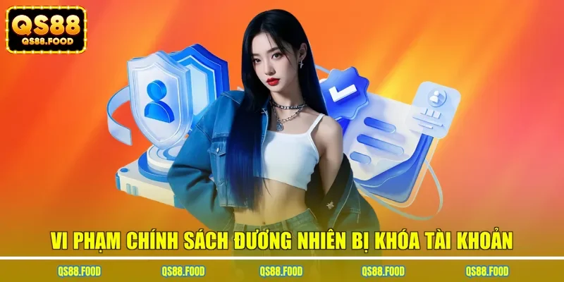 Vi phạm chính sách đương nhiên bị khóa tài khoản